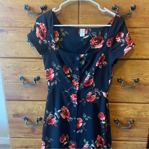 Gorgeous Rose Floral Midi Dress 🌹💕